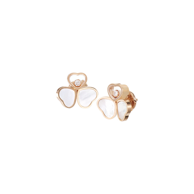 Chopard Happy Diamonds Happy Hearts oorknoppen roodgoud met diamant - 83A083-5301 - #2 Chopard Happy Diamonds Happy Hearts oorknoppen roodgoud met diamant - 83A083-5301 - #2