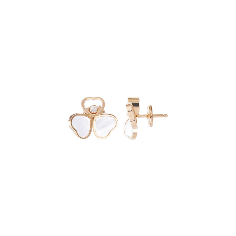 Chopard Happy Diamonds Happy Hearts oorknoppen roodgoud met diamant - 83A083-5301 - #3 Chopard Happy Diamonds Happy Hearts oorknoppen roodgoud met diamant - 83A083-5301 - #3