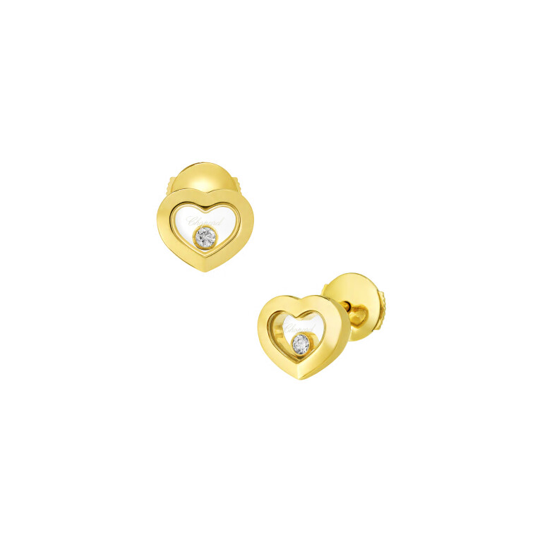 Chopard Happy Diamonds Icons Heart oorknoppen geelgoud met diamant - 83A054-0001 - #2 Chopard Happy Diamonds Icons Heart oorknoppen geelgoud met diamant - 83A054-0001 - #2