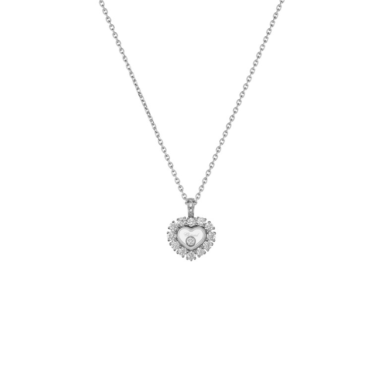 Chopard Happy Diamonds collier met hanger witgoud met diamant - 79A616-1001 - #1 Chopard Happy Diamonds collier met hanger witgoud met diamant - 79A616-1001 - #1