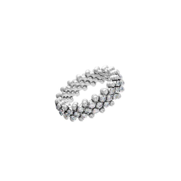 Serafino Consoli Brevetto Classic Ringen witgoud met diamant - RMS5M4WGWD - #2 Serafino Consoli Brevetto Classic Ringen witgoud met diamant - RMS5M4WGWD - #2