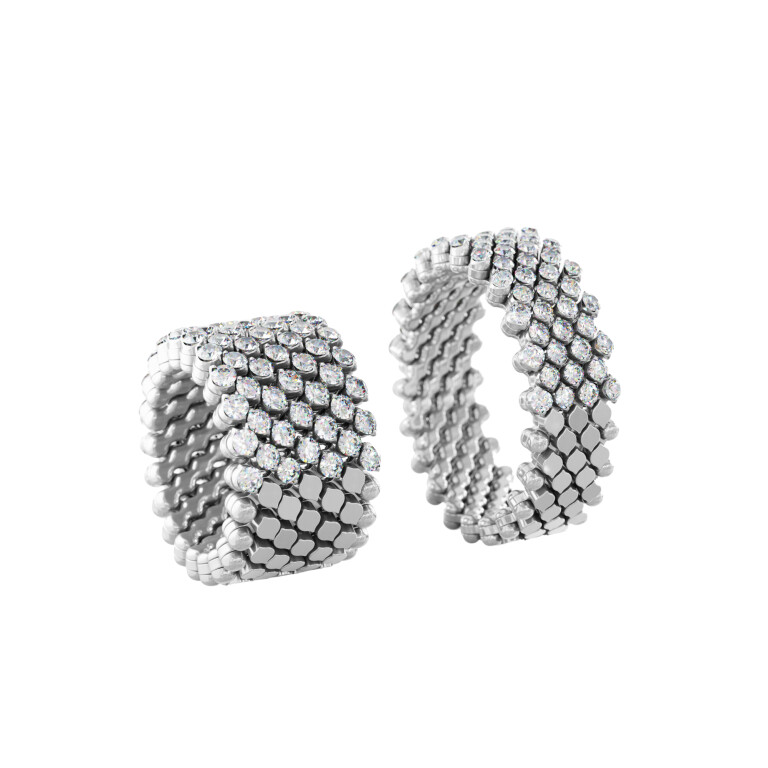 Serafino Consoli Brevetto Classic flexibele ring witgoud met diamant - RMS7H2WGWD - #3 Serafino Consoli Brevetto Classic flexibele ring witgoud met diamant - RMS7H2WGWD - #3