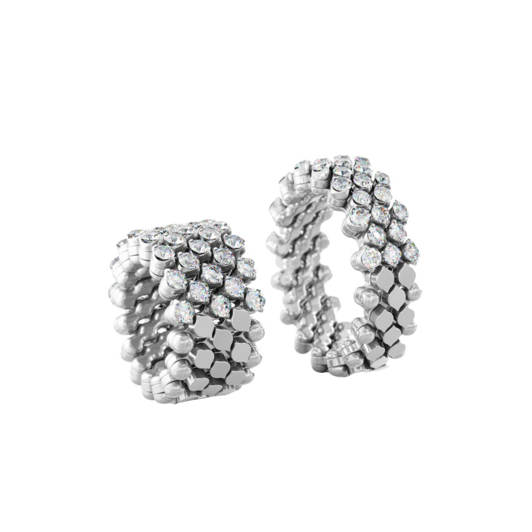 Serafino Consoli Brevetto Classic flexibele ring witgoud met diamant - RMS5H7WGWD - #3 Serafino Consoli Brevetto Classic flexibele ring witgoud met diamant - RMS5H7WGWD - #3