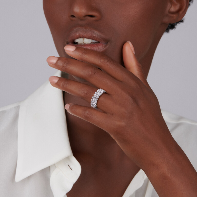 Serafino Consoli Brevetto Classic flexibele ring witgoud met diamant - RMS5H2WGWD - #4 Serafino Consoli Brevetto Classic flexibele ring witgoud met diamant - RMS5H2WGWD - #4