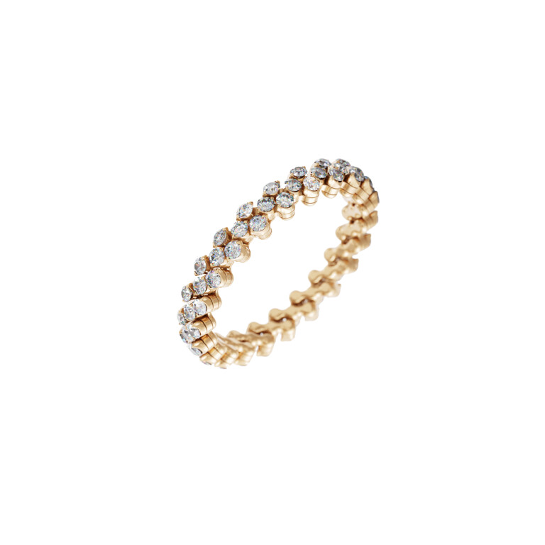 Serafino Consoli Brevetto Classic flexibele ring roodgoud met diamant - RMS3F2RGWD - #2 Serafino Consoli Brevetto Classic flexibele ring roodgoud met diamant - RMS3F2RGWD - #2