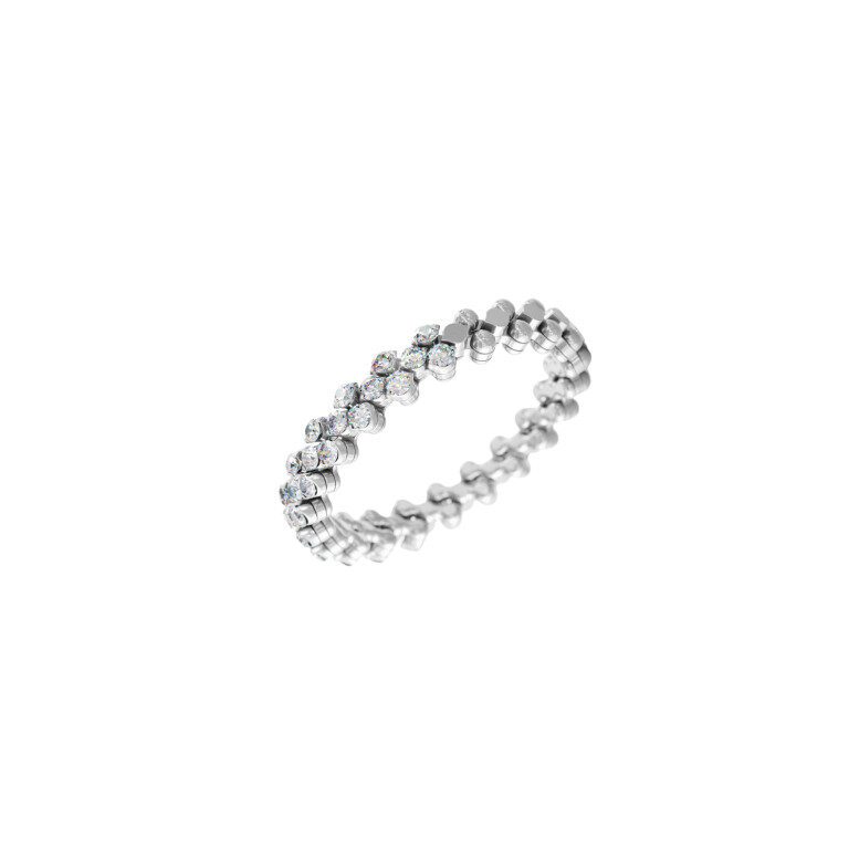 Serafino Consoli Brevetto Classic flexibele ring witgoud met diamant - RMS3H2WGWD - #2 Serafino Consoli Brevetto Classic flexibele ring witgoud met diamant - RMS3H2WGWD - #2