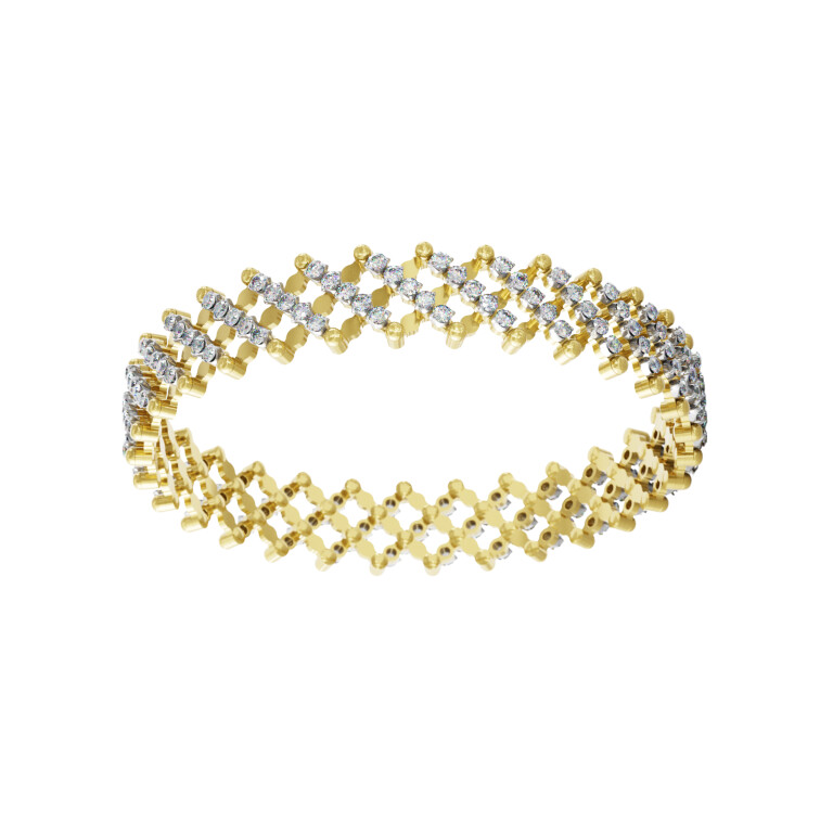 Serafino Consoli Serafino Classic Armbanden geel/wit goud met diamant - S.RB7M2YWGWD - #3 Serafino Consoli Serafino Classic Armbanden geel/wit goud met diamant - S.RB7M2YWGWD - #3