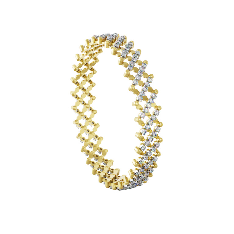 Serafino Consoli Serafino Classic Armbanden geel/wit goud met diamant - S.RB7M2YWGWD - #4 Serafino Consoli Serafino Classic Armbanden geel/wit goud met diamant - S.RB7M2YWGWD - #4