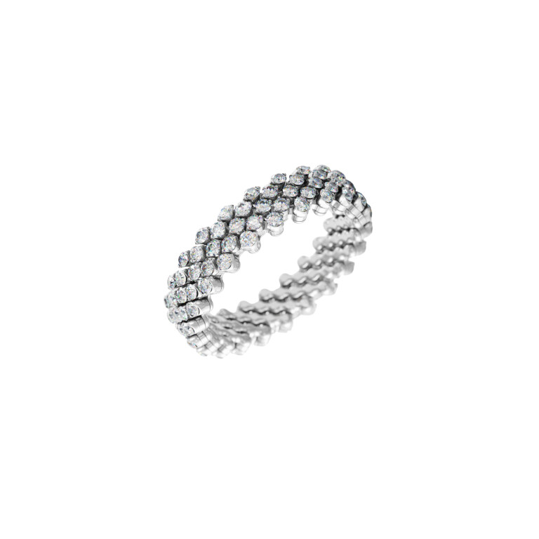 Serafino Consoli Brevetto Classic flexibele ring witgoud met diamant - RMS5F2WGWD - #3 Serafino Consoli Brevetto Classic flexibele ring witgoud met diamant - RMS5F2WGWD - #3
