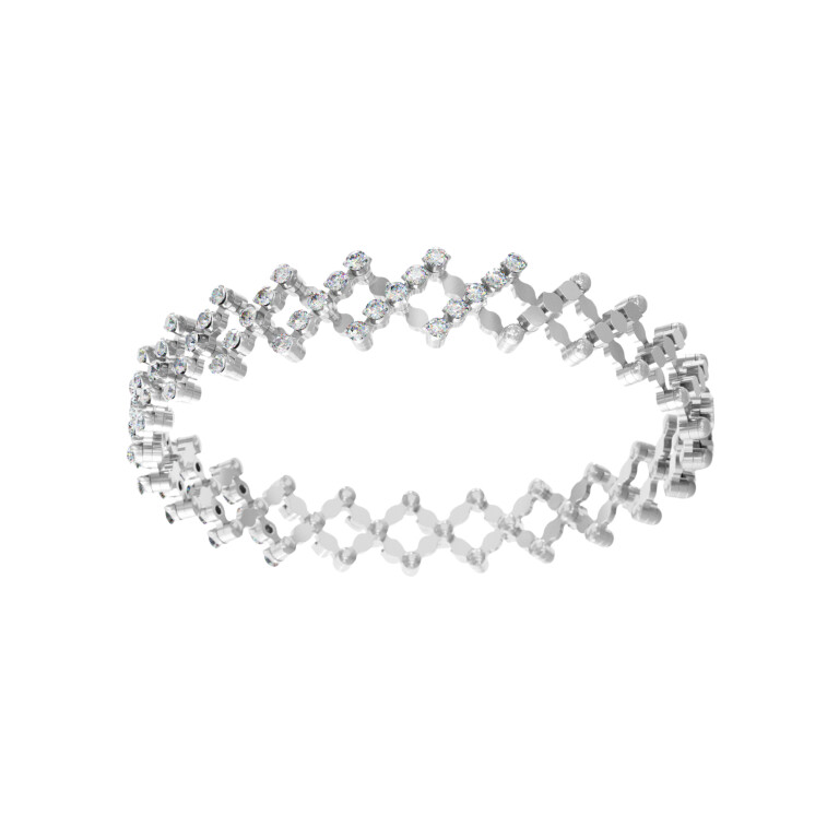 Serafino Consoli Serafino Classic flexibele armband witgoud met diamant - S.RB5H4WGWD - #3 Serafino Consoli Serafino Classic flexibele armband witgoud met diamant - S.RB5H4WGWD - #3