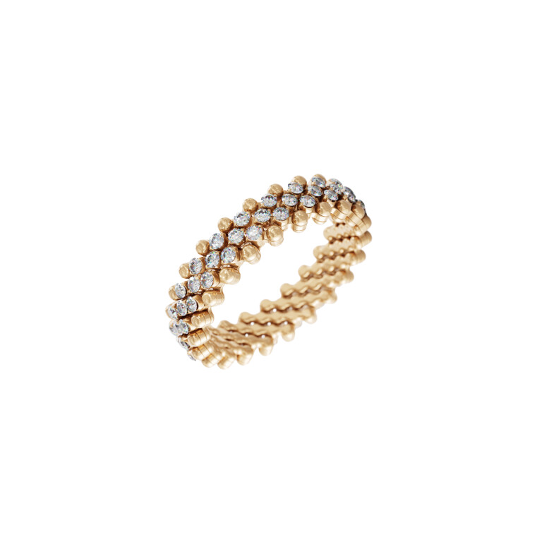 Serafino Consoli Brevetto Classic flexibele ring roodgoud met diamant - RMS5M2RGWD - #2 Serafino Consoli Brevetto Classic flexibele ring roodgoud met diamant - RMS5M2RGWD - #2