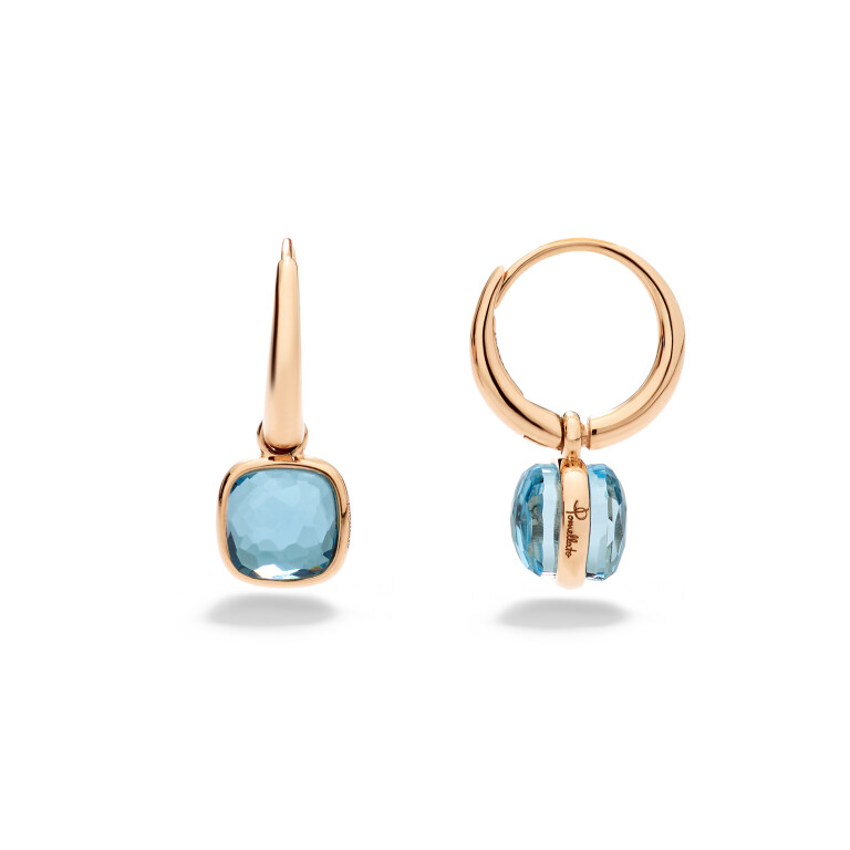 Pomellato Nudo oorhangers rosé/wit goud met Topaas - POC5020 O7000 000YY - #4 Pomellato Nudo oorhangers rosé/wit goud met Topaas - POC5020 O7000 000YY - #4