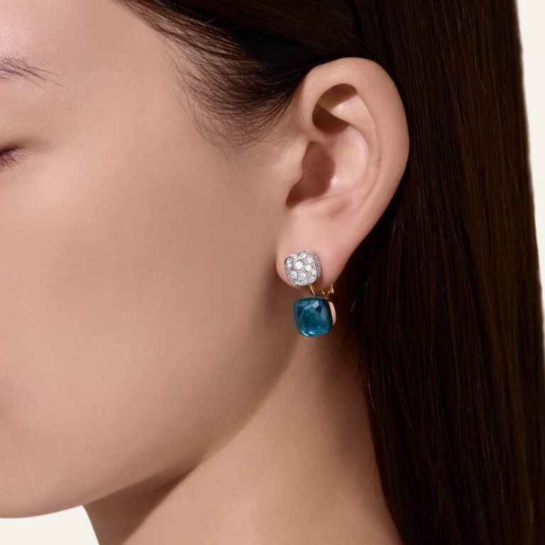 Pomellato Nudo Diamonds oorhangers rosé/wit goud met diamant - POC4020 O6WHR DB0TL - #5 Pomellato Nudo Diamonds oorhangers rosé/wit goud met diamant - POC4020 O6WHR DB0TL - #5