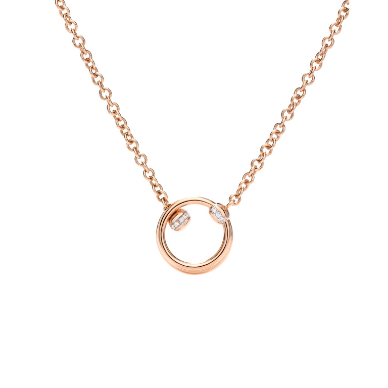 Pomellato Pomellato Together Colliers roodgoud met diamant - PCC4012 O7WHR DB000 - #2 Pomellato Pomellato Together Colliers roodgoud met diamant - PCC4012 O7WHR DB000 - #2