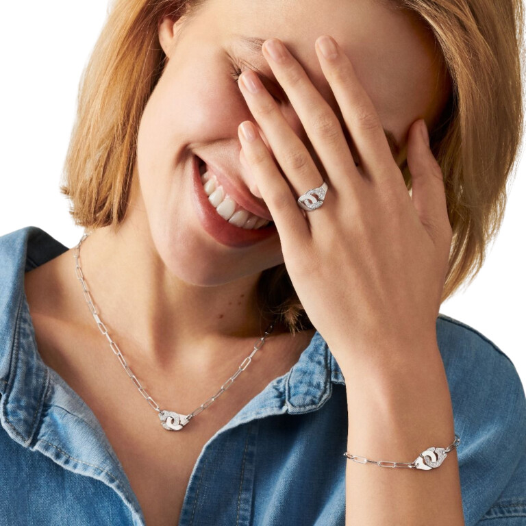 dinh van Menottes dinh van collier witgoud met diamant - 654112 - #3 dinh van Menottes dinh van collier witgoud met diamant - 654112 - #3