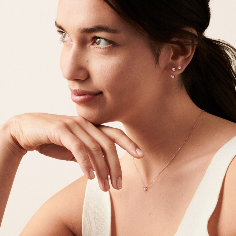 dinh van Le Cube Diamant collier roodgoud met diamant - 608115 - #3 dinh van Le Cube Diamant collier roodgoud met diamant - 608115 - #3