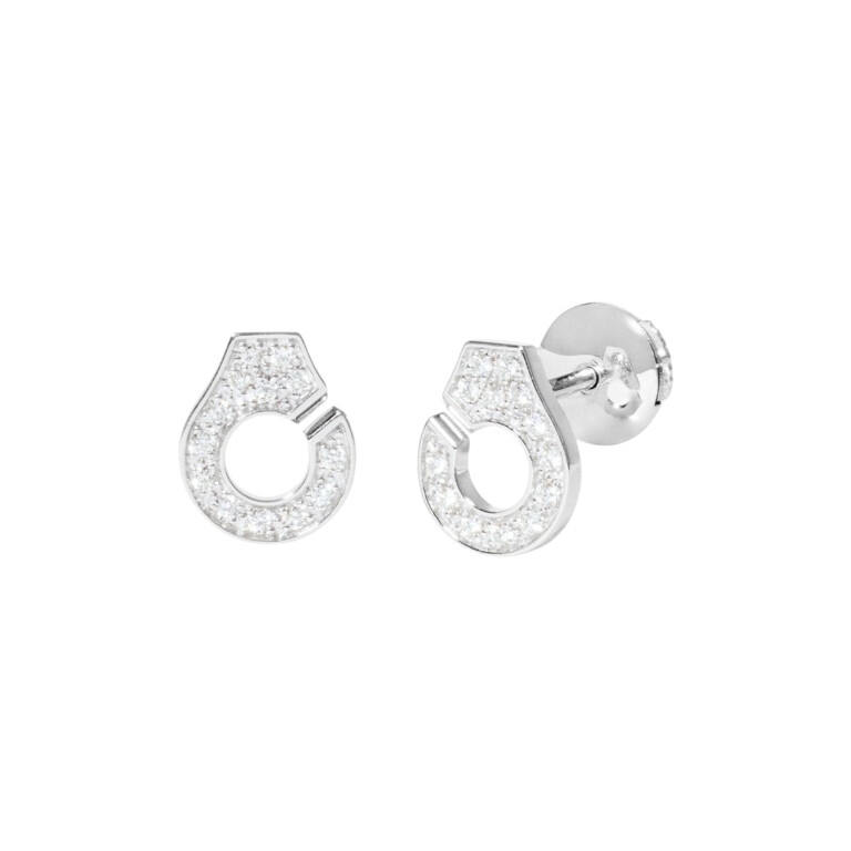 dinh van Menottes dinh van oorknoppen witgoud met diamant - 867322 - #3 dinh van Menottes dinh van oorknoppen witgoud met diamant - 867322 - #3