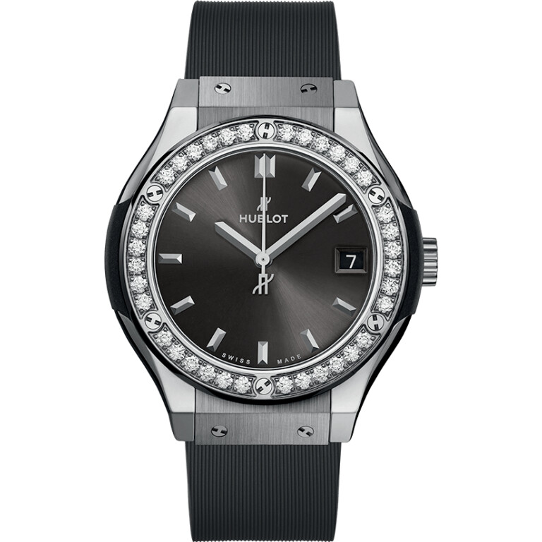 Hublot Classic Fusion Racing Grey Titanium Diamonds 33mm - 581.NX.7071.RX.1104 - #1 Hublot Classic Fusion Racing Grey Titanium Diamonds 33mm - 581.NX.7071.RX.1104 - #1