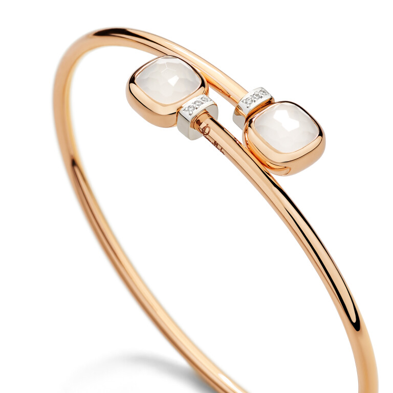 Pomellato Nudo spang armband roodgoud met diamant - PBC5020 O6WHR DBQLT - #5 Pomellato Nudo spang armband roodgoud met diamant - PBC5020 O6WHR DBQLT - #5