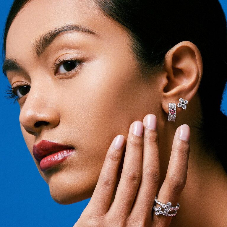 Roberto Coin Love in Verona oorknoppen witgoud met diamant - ADR888EA2147 - #4 Roberto Coin Love in Verona oorknoppen witgoud met diamant - ADR888EA2147 - #4