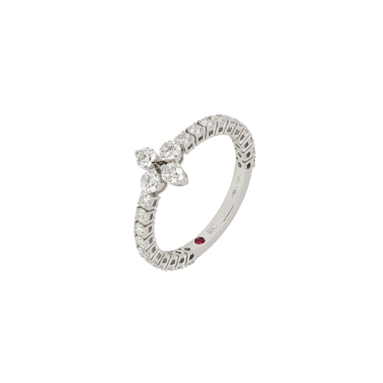Roberto Coin Love in Verona ring witgoud met diamant - ADR888RI2198 - #1 Roberto Coin Love in Verona ring witgoud met diamant - ADR888RI2198 - #1
