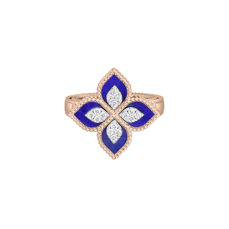 Roberto Coin Princess Flower ring rosé/wit goud met diamant - ADV888RI1837_04 - #3 Roberto Coin Princess Flower ring rosé/wit goud met diamant - ADV888RI1837_04 - #3