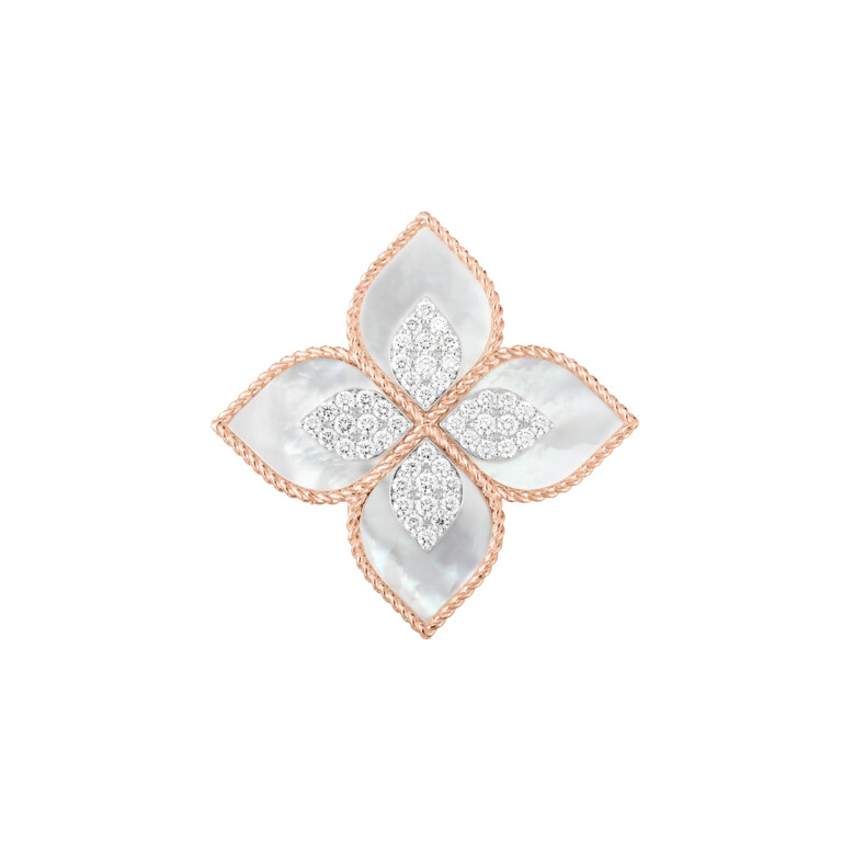 Roberto Coin Princess Flower ring rosé/wit goud met diamant - ADV888RI1838_02 - #2 Roberto Coin Princess Flower ring rosé/wit goud met diamant - ADV888RI1838_02 - #2