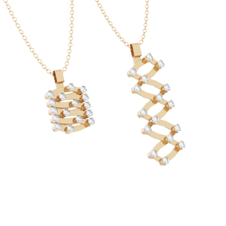 Serafino Consoli Brevetto Classic collier met hanger witgoud met diamant - S.CL1492F4RGWD - #3 Serafino Consoli Brevetto Classic collier met hanger witgoud met diamant - S.CL1492F4RGWD - #3