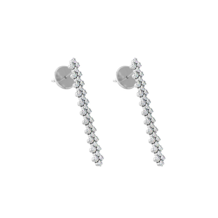 Serafino Consoli Brevetto Classic oorhangers witgoud met diamant - EA3F2WGWD - #2 Serafino Consoli Brevetto Classic oorhangers witgoud met diamant - EA3F2WGWD - #2