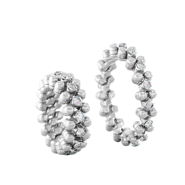 Serafino Consoli Brevetto Classic flexibele ring witgoud met diamant - RMS3M7WGWD - #3 Serafino Consoli Brevetto Classic flexibele ring witgoud met diamant - RMS3M7WGWD - #3