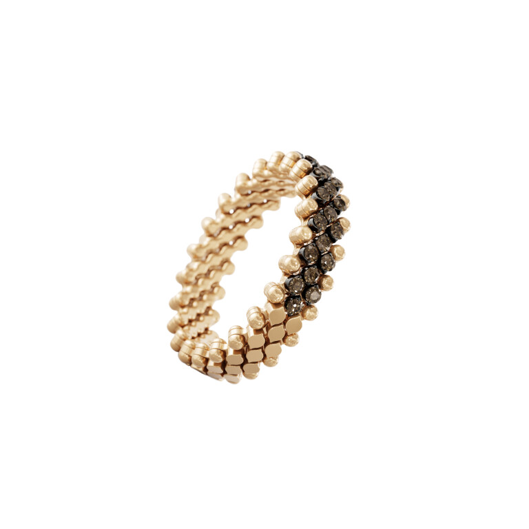 Serafino Consoli Brevetto Classic flexibele ring roodgoud met diamant - RMS5HM2RBGBRD - #2 Serafino Consoli Brevetto Classic flexibele ring roodgoud met diamant - RMS5HM2RBGBRD - #2