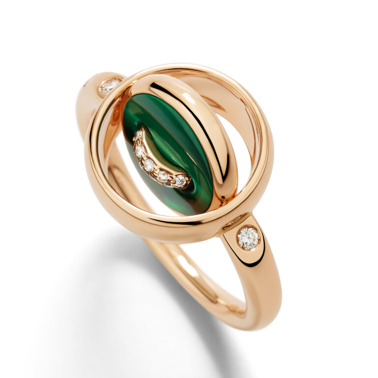 Pomellato Pom Pom Dot ring roodgoud met diamant - PAC5030 O7000 BMPMY - #4 Pomellato Pom Pom Dot ring roodgoud met diamant - PAC5030 O7000 BMPMY - #4