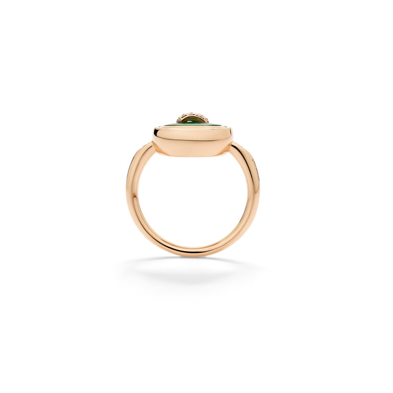 Pomellato Pom Pom Dot ring roodgoud met diamant - PAC5030 O7000 BMPMY - #5 Pomellato Pom Pom Dot ring roodgoud met diamant - PAC5030 O7000 BMPMY - #5