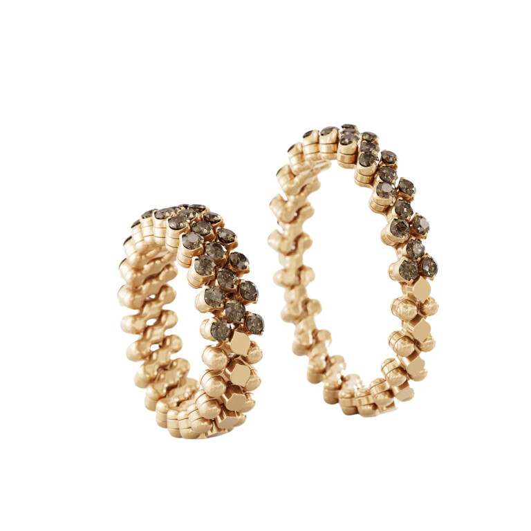 Serafino Consoli Brevetto Classic flexibele ring roodgoud met diamant - RMS3H2RGBRD - #3 Serafino Consoli Brevetto Classic flexibele ring roodgoud met diamant - RMS3H2RGBRD - #3