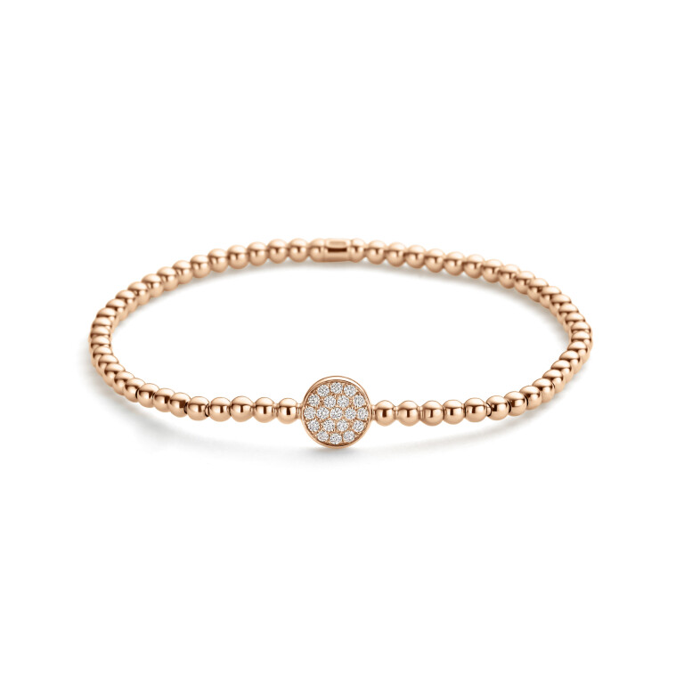 roodgoud flexibele armband met diamant Schaap en Citroen Diamonds - #5 roodgoud flexibele armband met diamant Schaap en Citroen Diamonds - #5