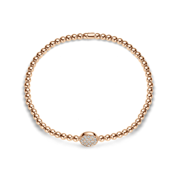 roodgoud flexibele armband met diamant Schaap en Citroen Diamonds - #4 roodgoud flexibele armband met diamant Schaap en Citroen Diamonds - #4