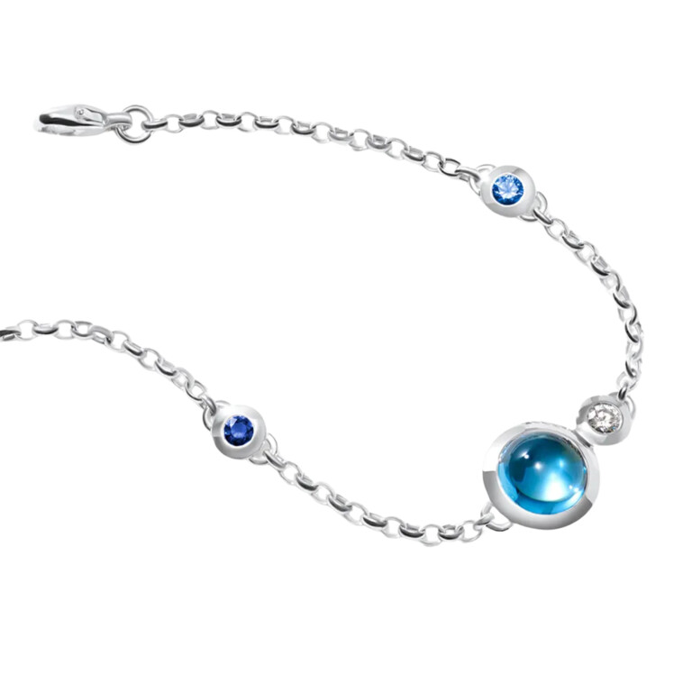 Tamara Comolli Bouton Ocean armband witgoud met diamant - B-BOU-c-OCE-wg - #3 Tamara Comolli Bouton Ocean armband witgoud met diamant - B-BOU-c-OCE-wg - #3