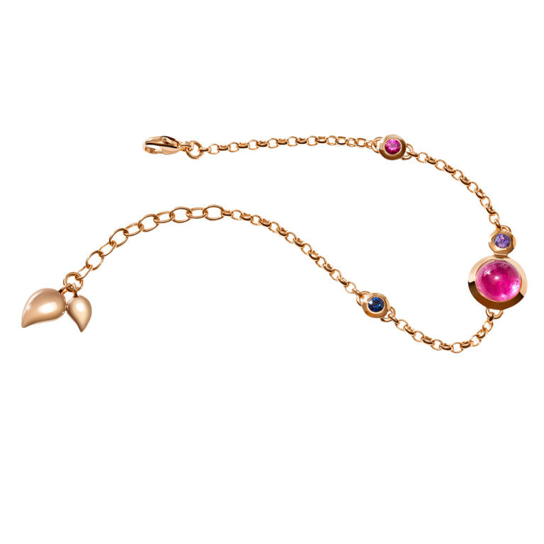 Tamara Comolli Bouton Wild Berry armband roodgoud met Saffier - B-BOU-c-WB-rg - #2 Tamara Comolli Bouton Wild Berry armband roodgoud met Saffier - B-BOU-c-WB-rg - #2