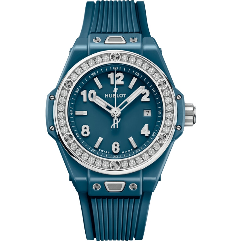 Hublot Big Bang One Click Petrol Blue Ceramic Diamonds 33mm - 485.ES.5171.RX.1204 - #1 Hublot Big Bang One Click Petrol Blue Ceramic Diamonds 33mm - 485.ES.5171.RX.1204 - #1