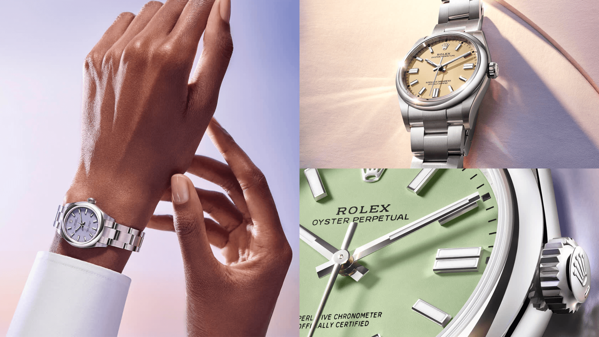 Rolex Oyster Perpetual: nieuwe wijzerplaten Rolex Oyster Perpetual: nieuwe wijzerplaten