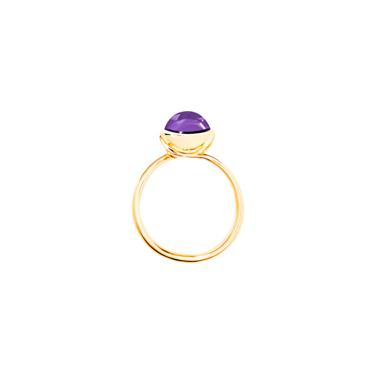 Tamara Comolli Bouton ring geelgoud met Amethist - R-BOU-s-Am-yg - #3 Tamara Comolli Bouton ring geelgoud met Amethist - R-BOU-s-Am-yg - #3