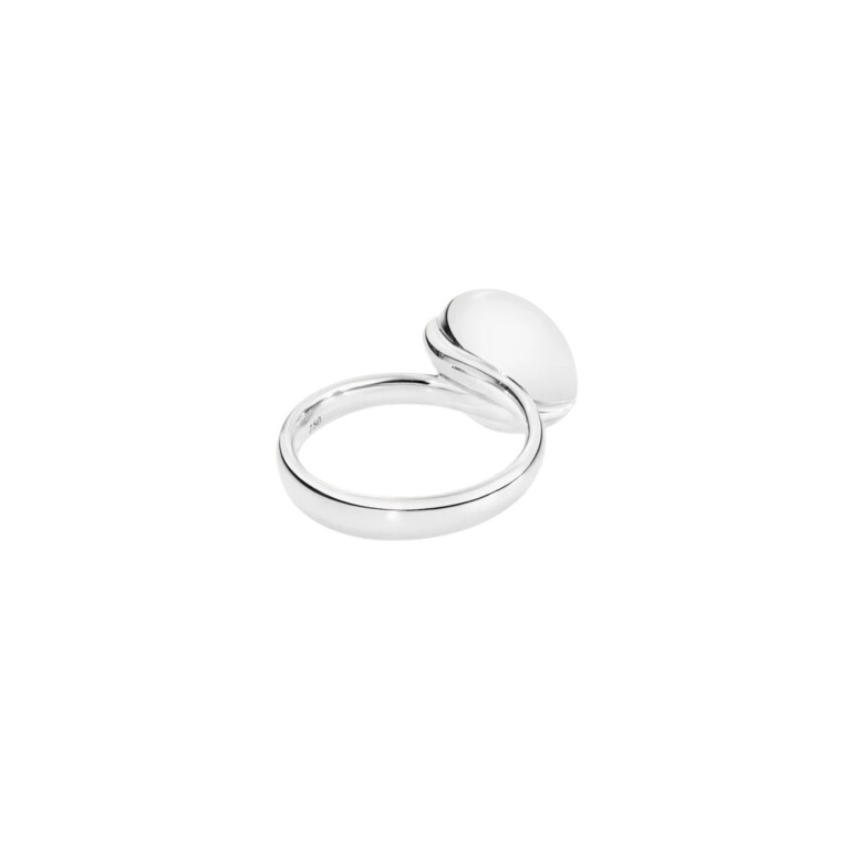 Tamara Comolli Bouton ring witgoud met Maansteen - R-BOU-l-MoGr-wg - #4 Tamara Comolli Bouton ring witgoud met Maansteen - R-BOU-l-MoGr-wg - #4