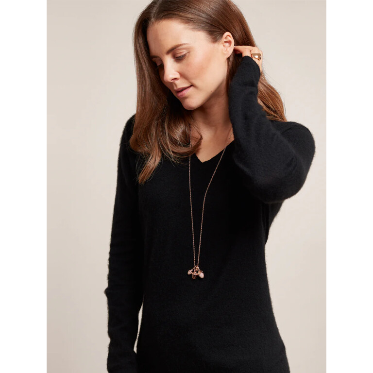 Tamara Comolli Mikado Flamenco hanger roodgoud met diamant - P-MFL-pD-rg - #4 Tamara Comolli Mikado Flamenco hanger roodgoud met diamant - P-MFL-pD-rg - #4