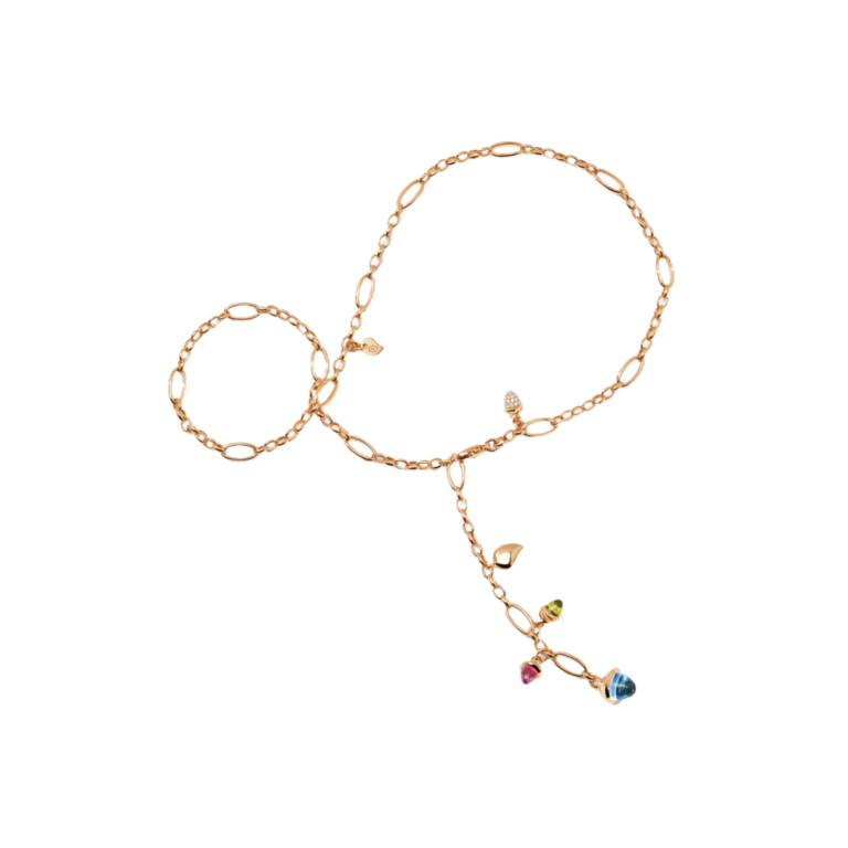 Tamara Comolli Mikado collier roodgoud met diamant - N-M-Del51-Can-p-rg - #4 Tamara Comolli Mikado collier roodgoud met diamant - N-M-Del51-Can-p-rg - #4