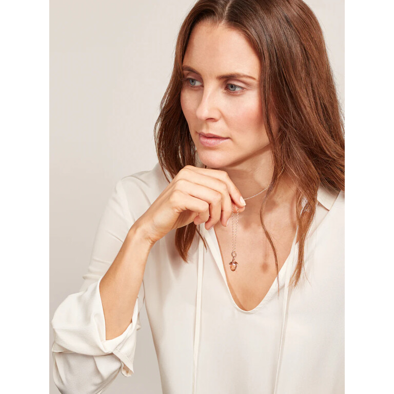 Tamara Comolli Mikado Bouquet hanger roodgoud met Kwarts - P-MB-RutQuR-rg - #2 Tamara Comolli Mikado Bouquet hanger roodgoud met Kwarts - P-MB-RutQuR-rg - #2