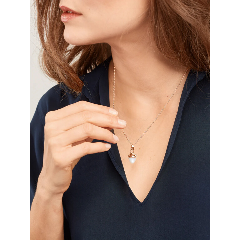 Tamara Comolli Mikado hanger roodgoud met Maansteen - P-MB-MoSa-rg - #2 Tamara Comolli Mikado hanger roodgoud met Maansteen - P-MB-MoSa-rg - #2