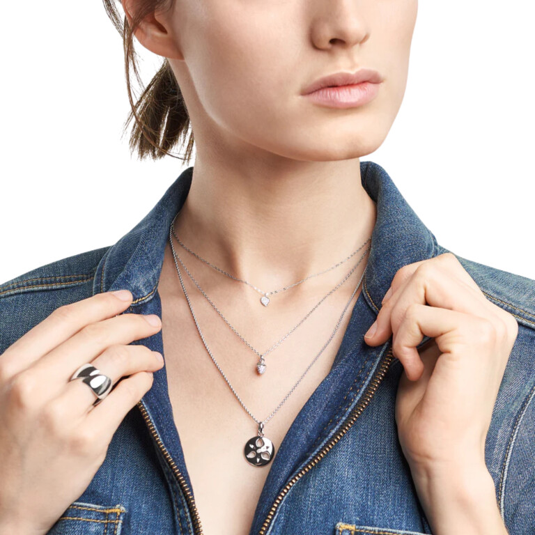 Tamara Comolli Mikado collier met hanger witgoud met diamant - N-MM-p-wg - #4 Tamara Comolli Mikado collier met hanger witgoud met diamant - N-MM-p-wg - #4