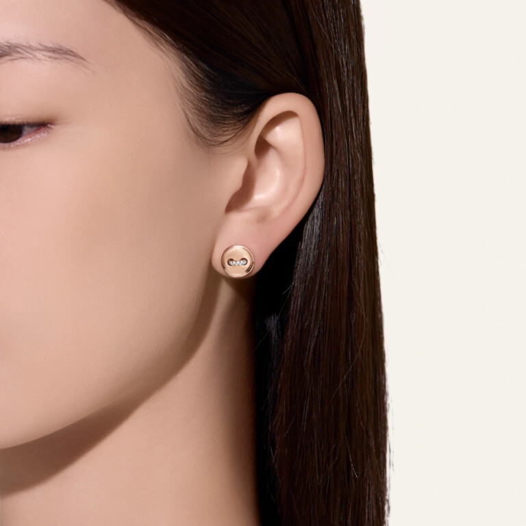 Pomellato Pom Pom Dot oorknoppen roodgoud met diamant - POC5031 O7WHR DB000 - #4 Pomellato Pom Pom Dot oorknoppen roodgoud met diamant - POC5031 O7WHR DB000 - #4