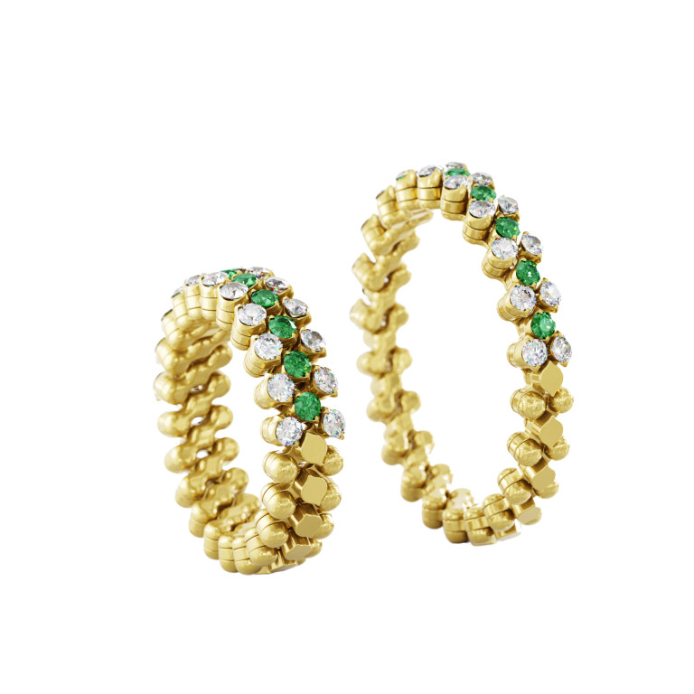 Serafino Consoli Brevetto Classic flexibele ring geelgoud met diamant - RMS3H2YGWDT - #3 Serafino Consoli Brevetto Classic flexibele ring geelgoud met diamant - RMS3H2YGWDT - #3