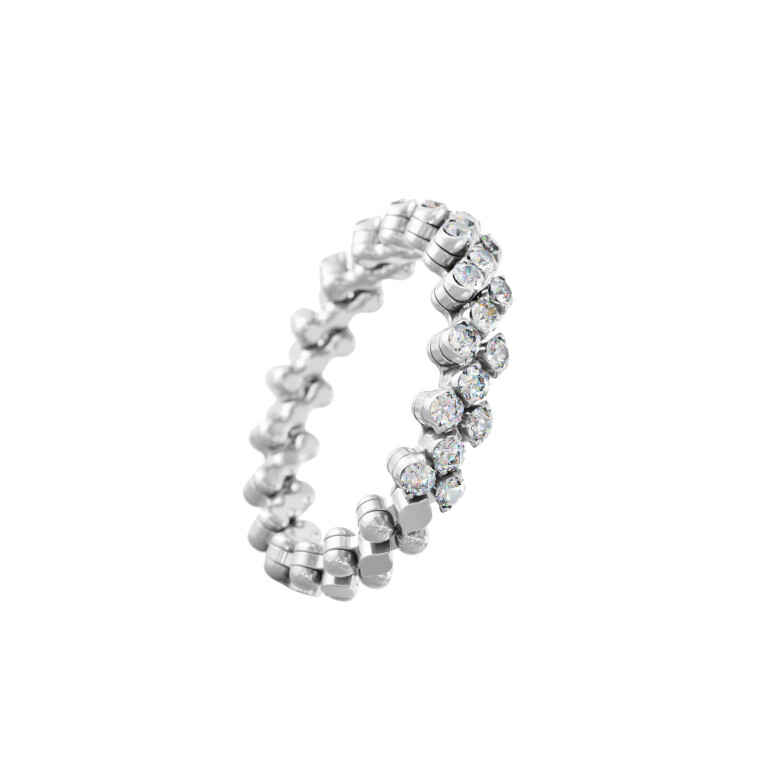 Serafino Consoli Brevetto Classic flexibele ring witgoud met diamant - RMS3H4WGWD - #2 Serafino Consoli Brevetto Classic flexibele ring witgoud met diamant - RMS3H4WGWD - #2